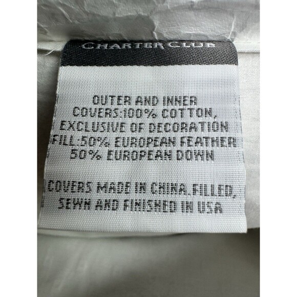 Charter Club Vail Soft Support Down & Feather Standard Pillow - Picture 5 of 5